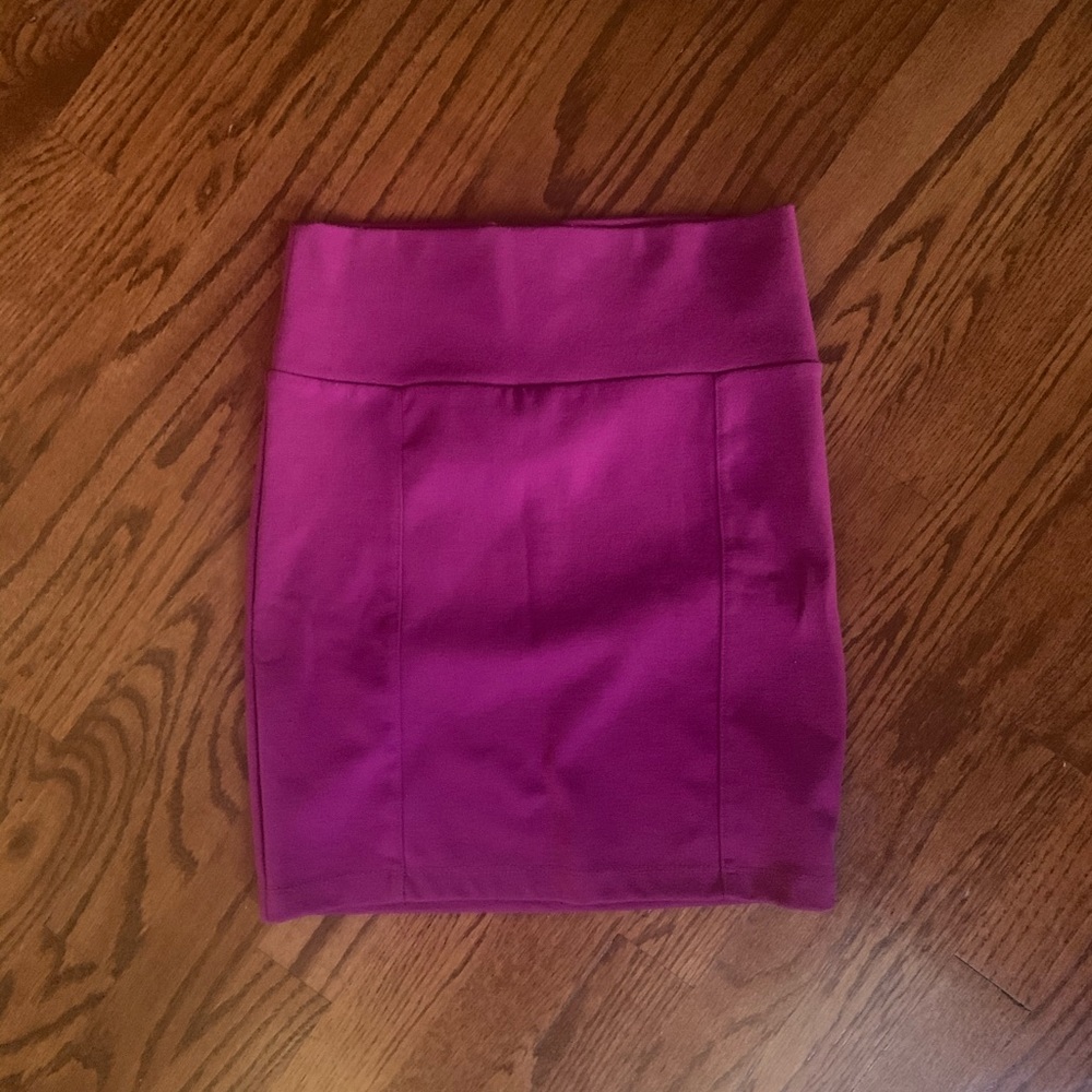 Fuchsia Pencil Skirt